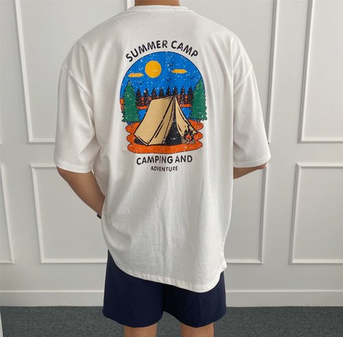 캠프 백나염 반팔 티셔츠 (3 COLOR)