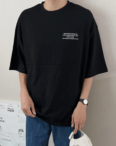 스카치 백나염 반팔 티셔츠 (3 COLOR)